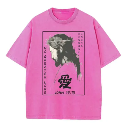 No Greater Love Chrisitian Washed T-Shirt