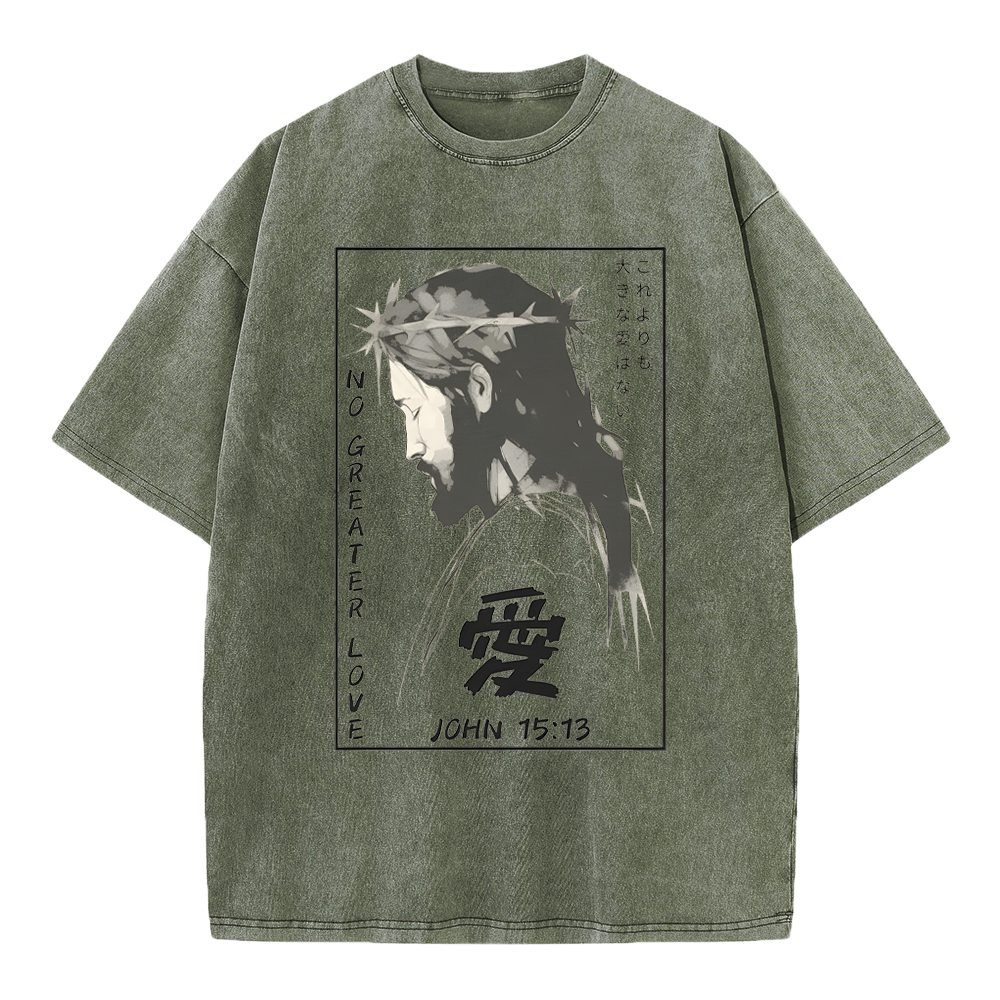 No Greater Love Chrisitian Washed T-Shirt