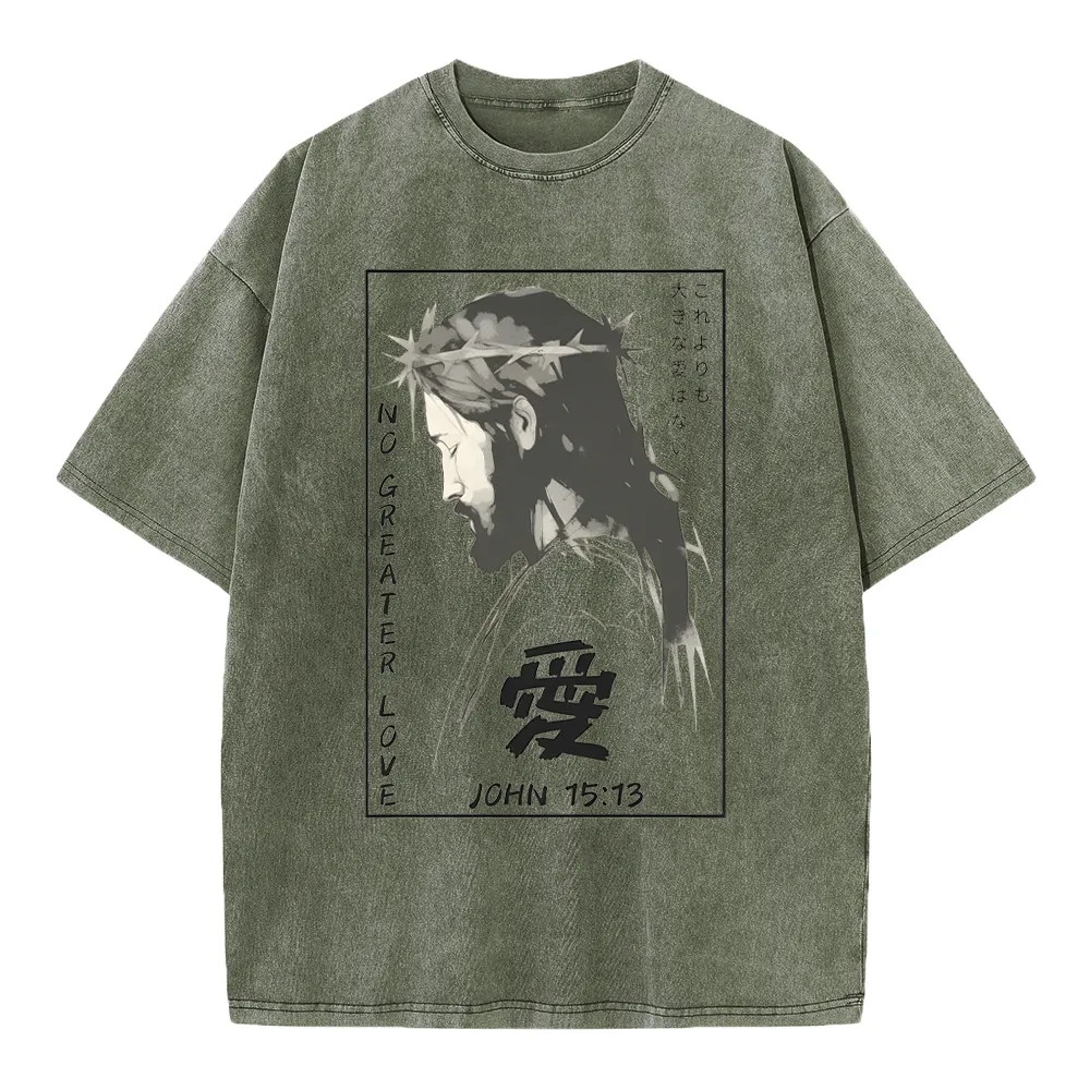 No Greater Love Chrisitian Washed T-Shirt