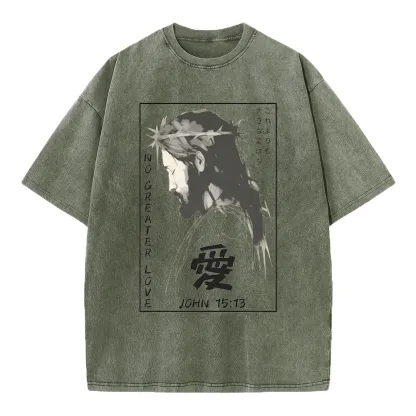 No Greater Love Chrisitian Washed T-Shirt