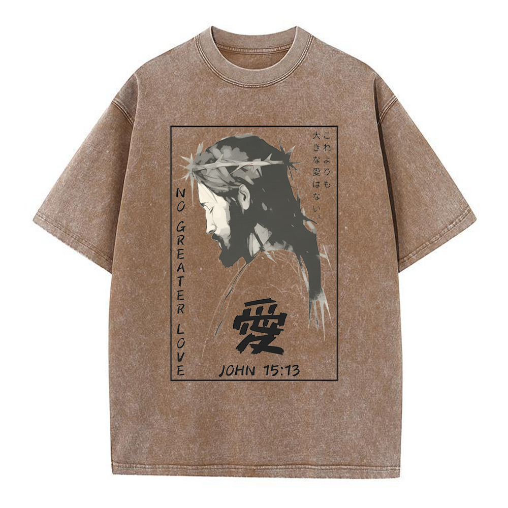 No Greater Love Chrisitian Washed T-Shirt