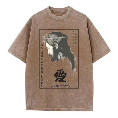 No Greater Love Chrisitian Washed T-Shirt