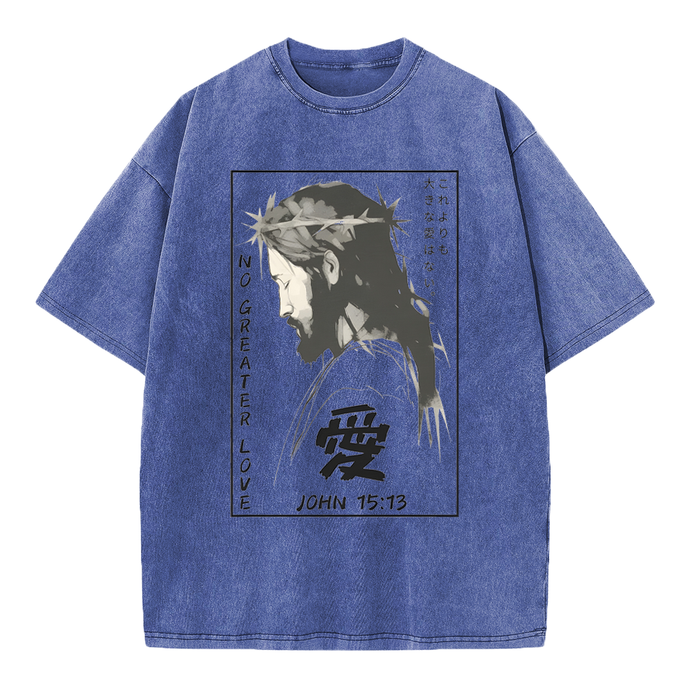 No Greater Love Chrisitian Washed T-Shirt