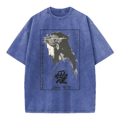 No Greater Love Chrisitian Washed T-Shirt