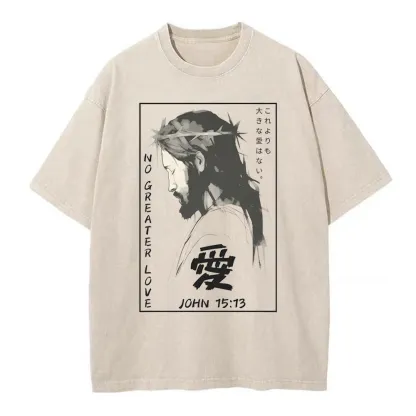 No Greater Love Chrisitian Washed T-Shirt