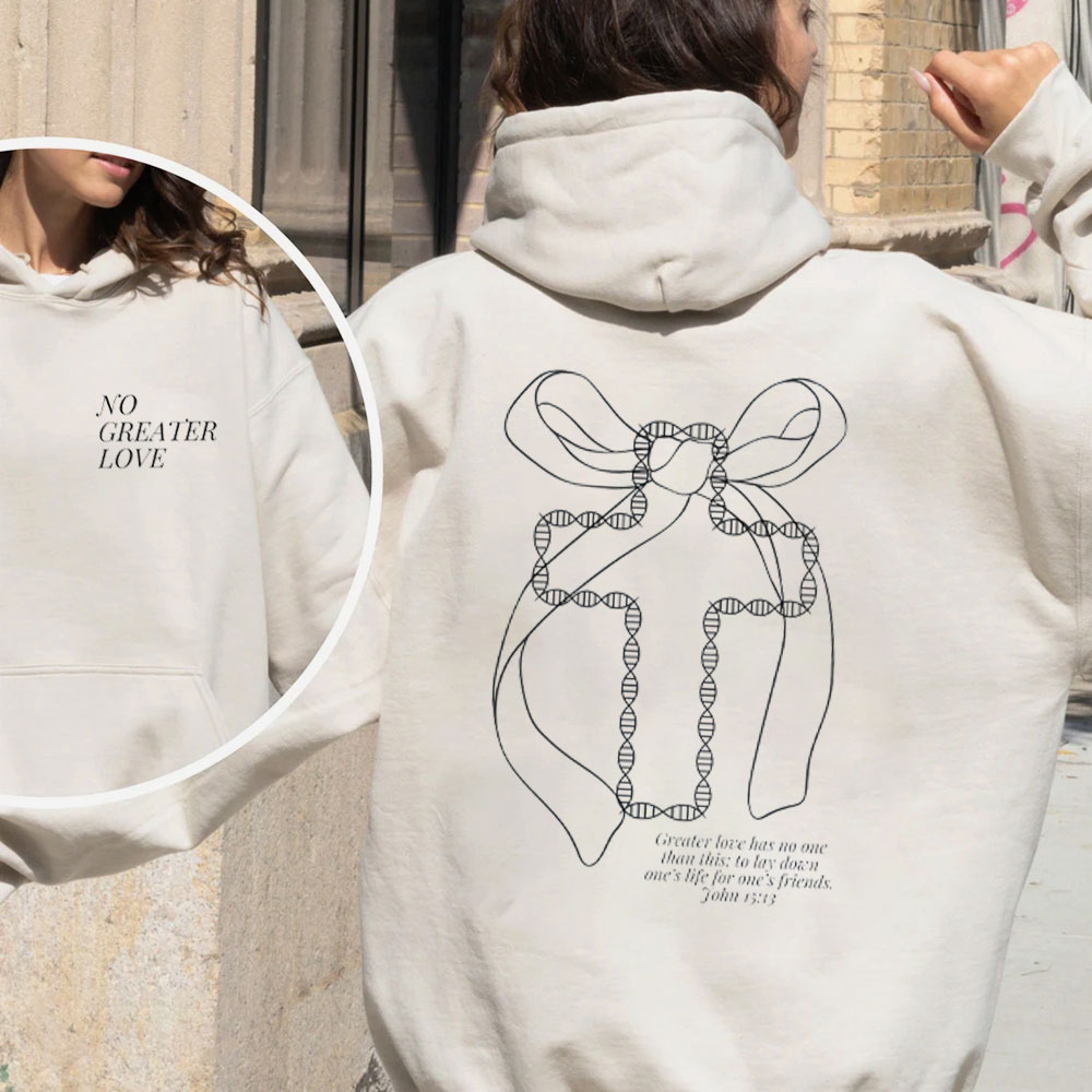 No Greater Love Christian Fleece Hoodie Set