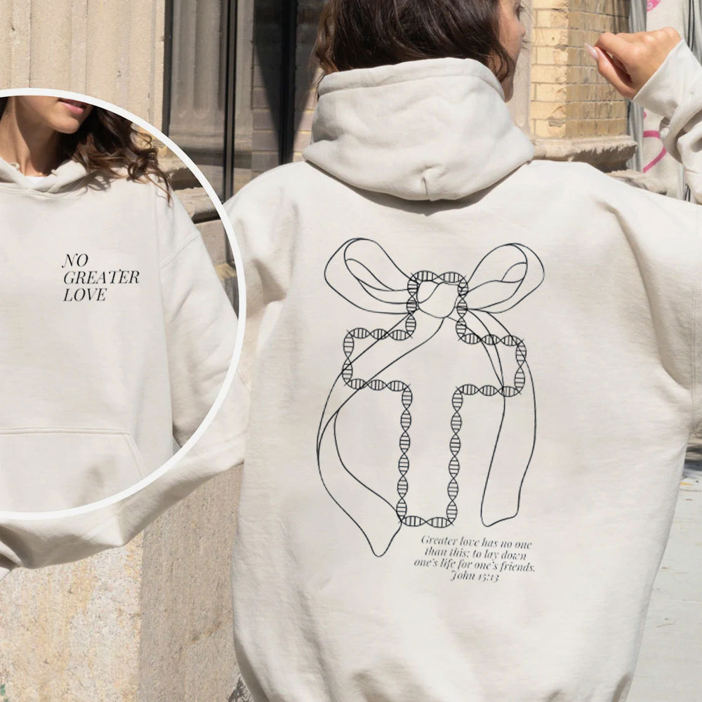 No Greater Love Christian Fleece Hoodie Set