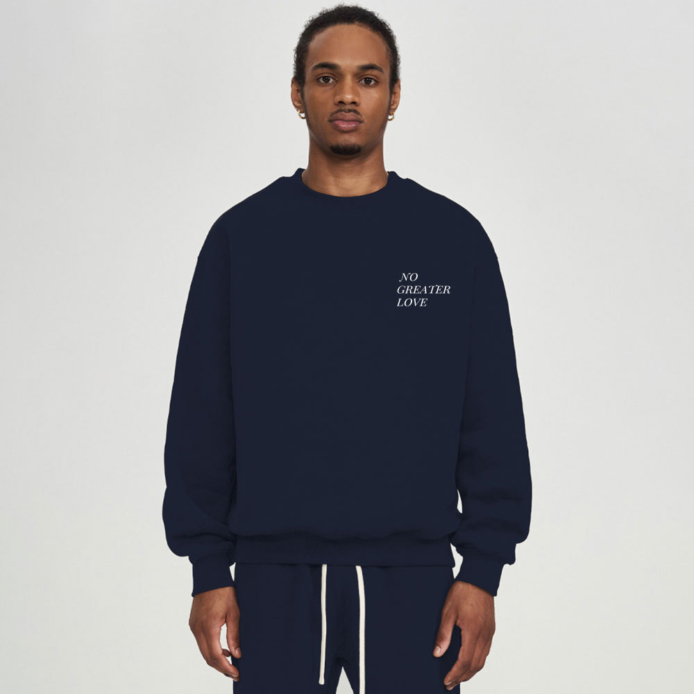 No Greater Love Christian Fleece Sweatshirt