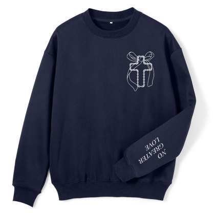 No Greater Love Christian Fleece Sweatshirt
