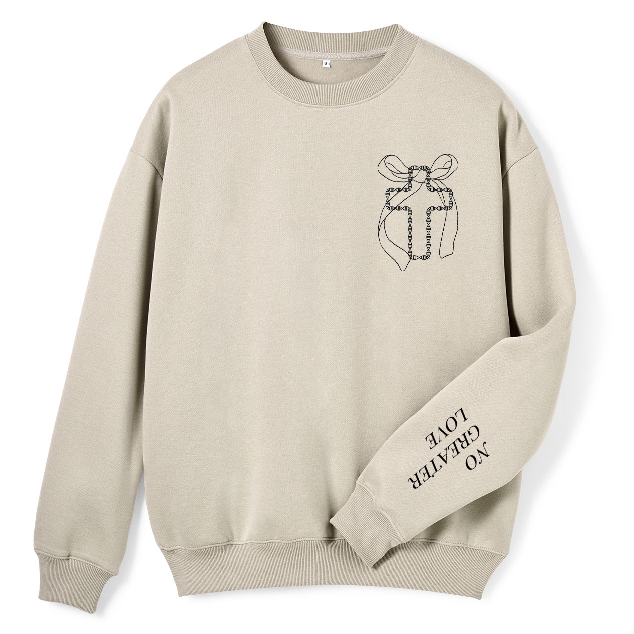 No Greater Love Christian Fleece Sweatshirt