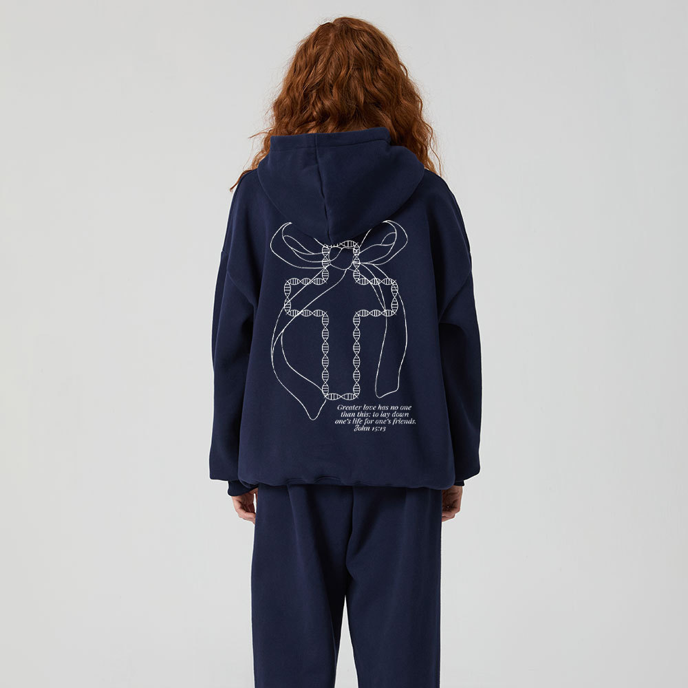 No Greater Love Christian Premium Fleece Hoodie Set