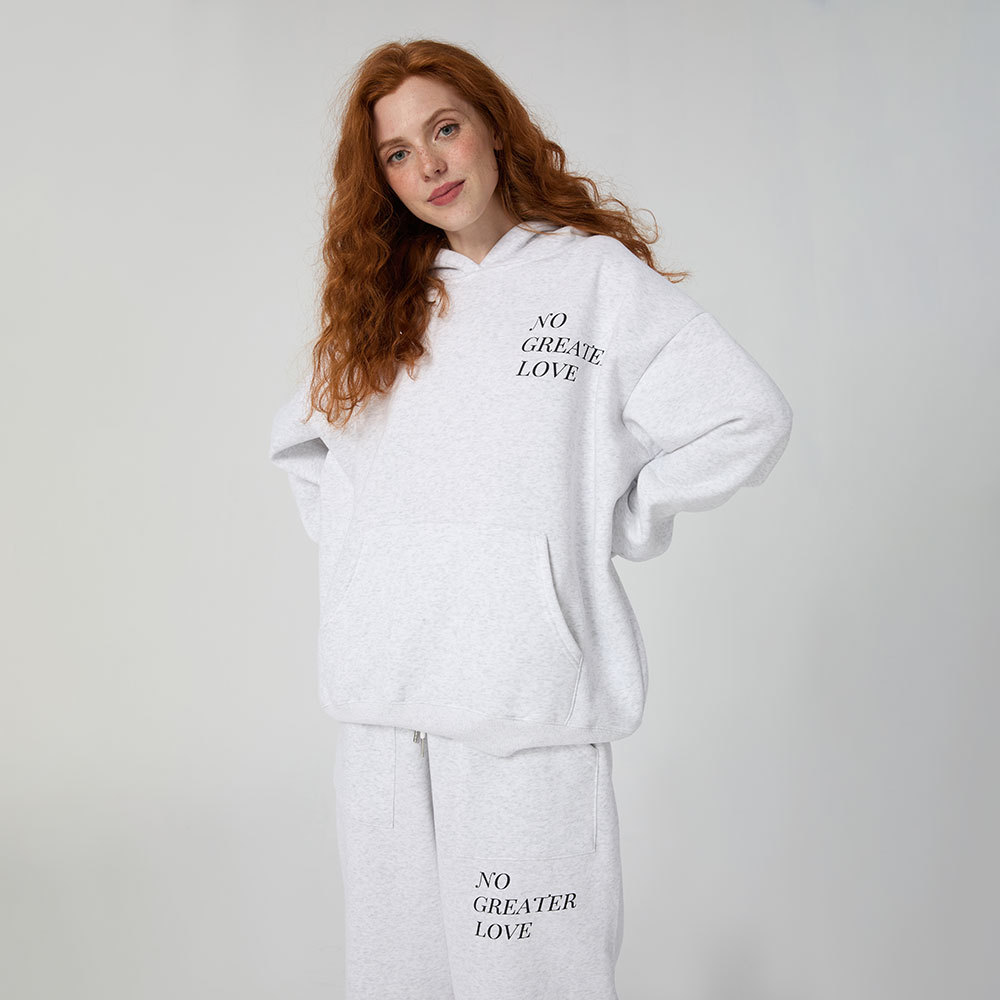 No Greater Love Christian Premium Fleece Hoodie Set