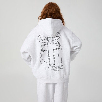 No Greater Love Christian Premium Fleece Hoodie Set