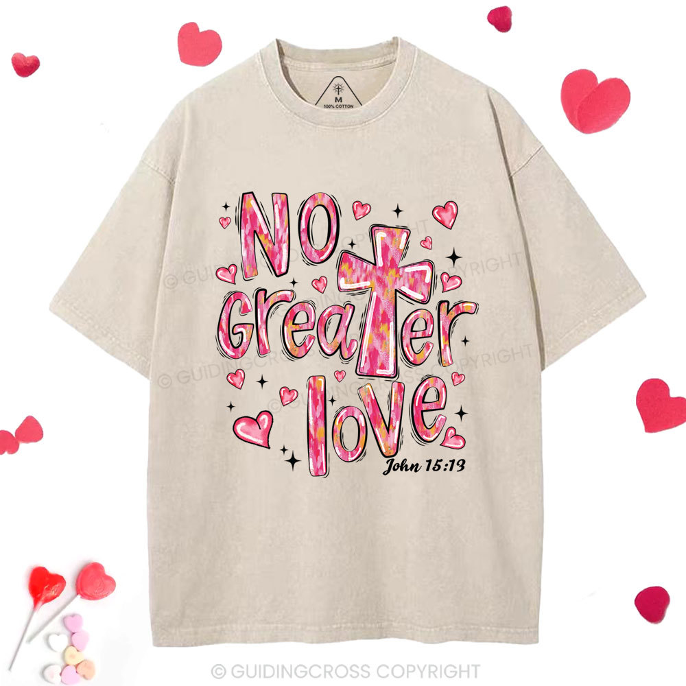 No Greater Love Christian Washed T-Shirt