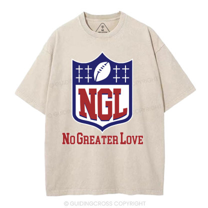 No Greater Love Christian Washed T-Shirt
