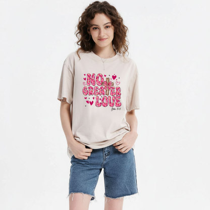 No Greater Love Christian Washed T-Shirt