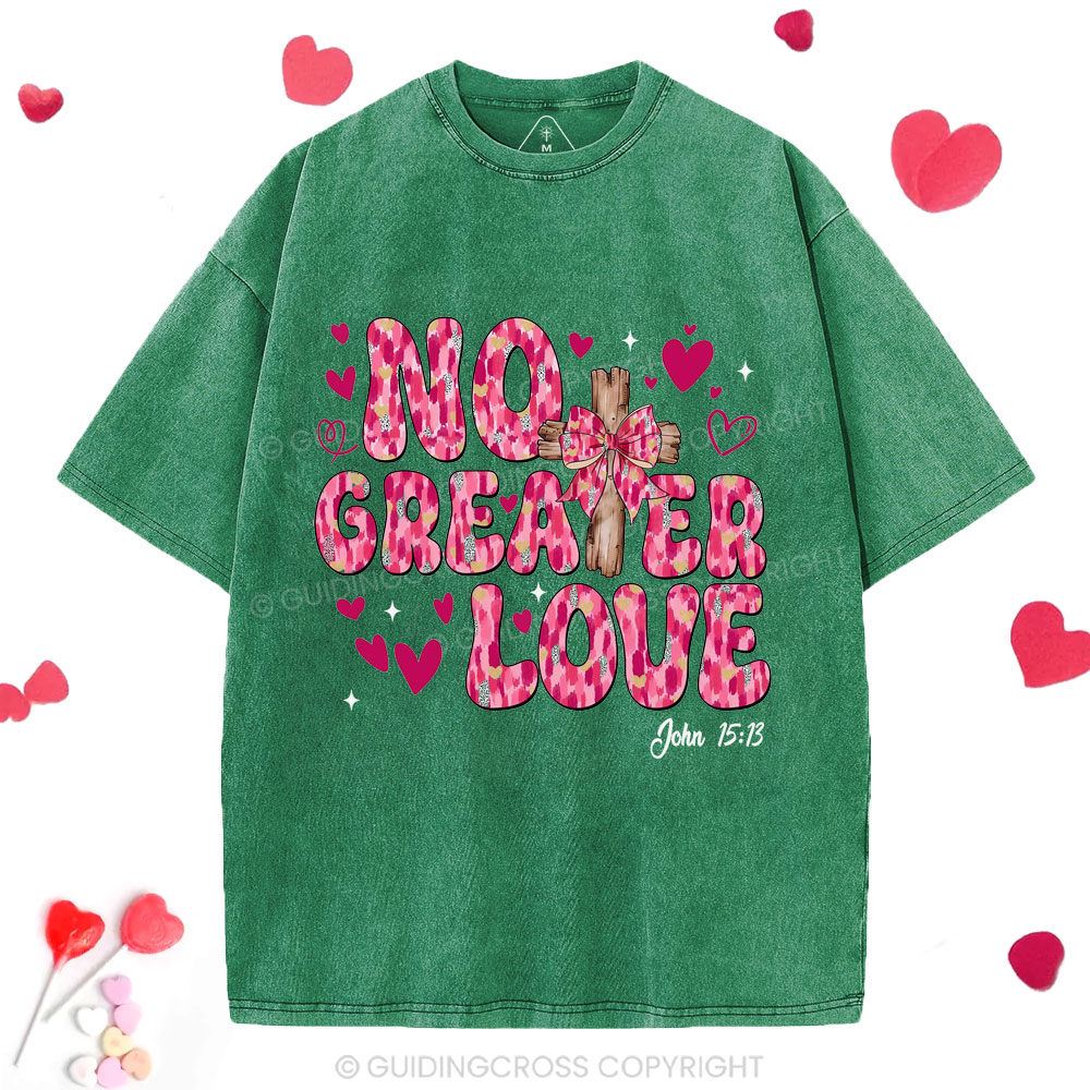No Greater Love Christian Washed T-Shirt