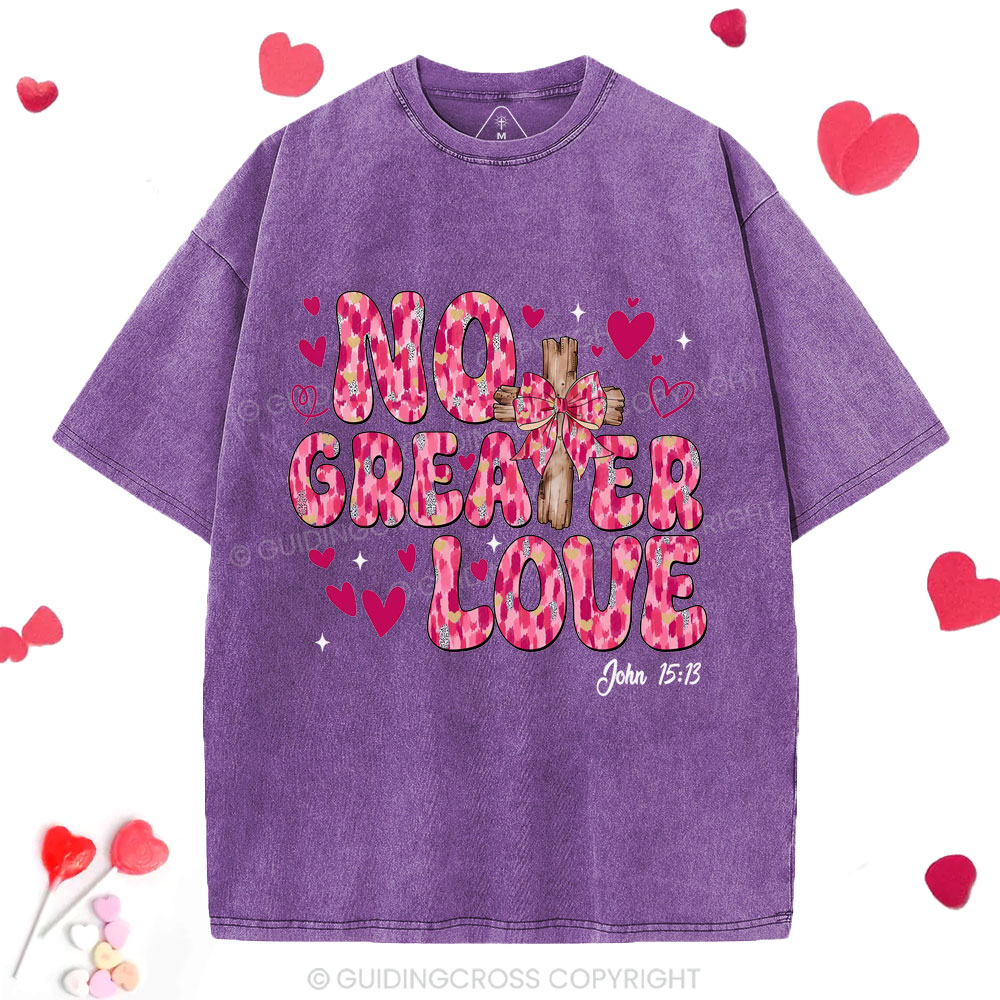No Greater Love Christian Washed T-Shirt