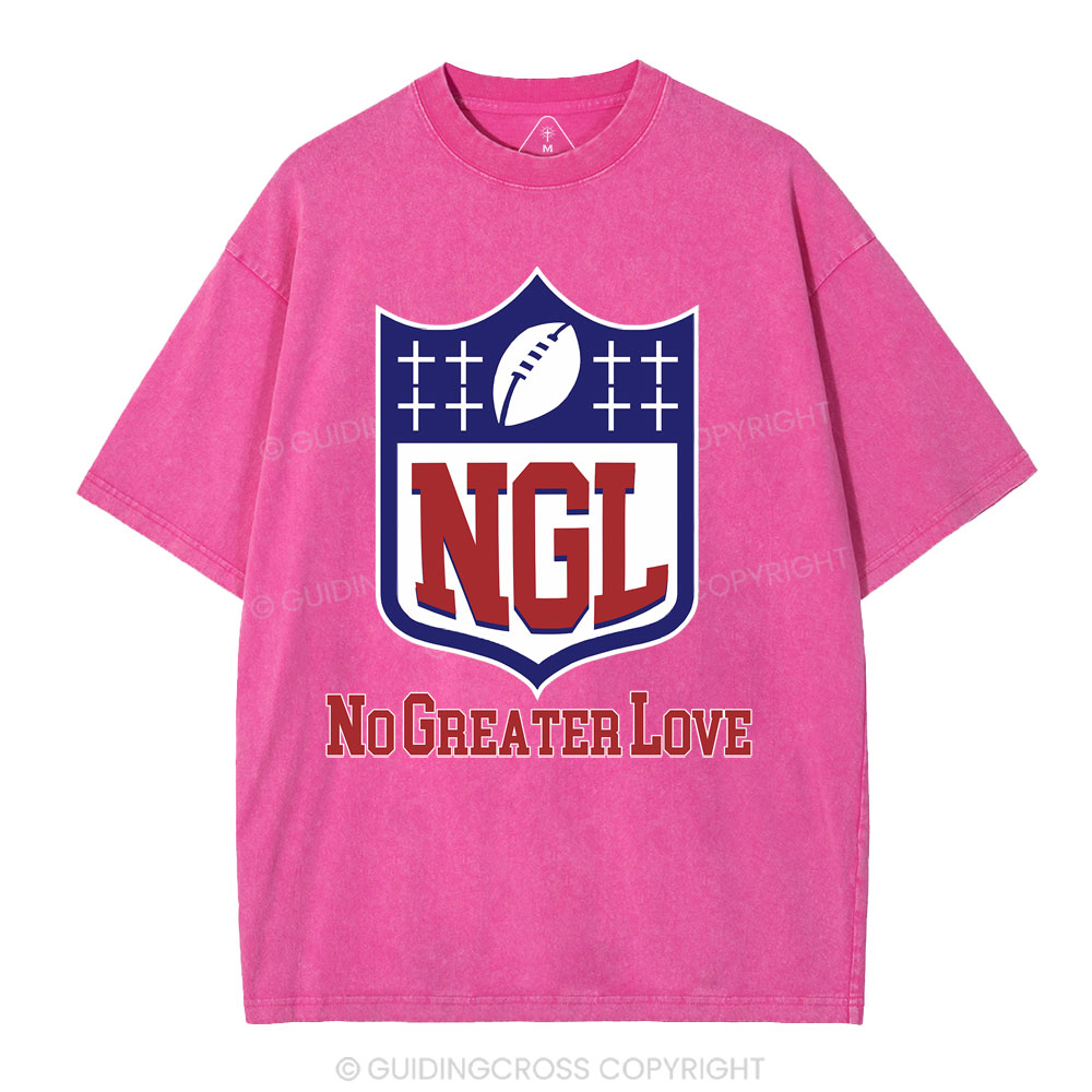 No Greater Love Christian Washed T-Shirt