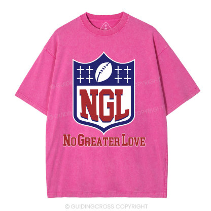 No Greater Love Christian Washed T-Shirt