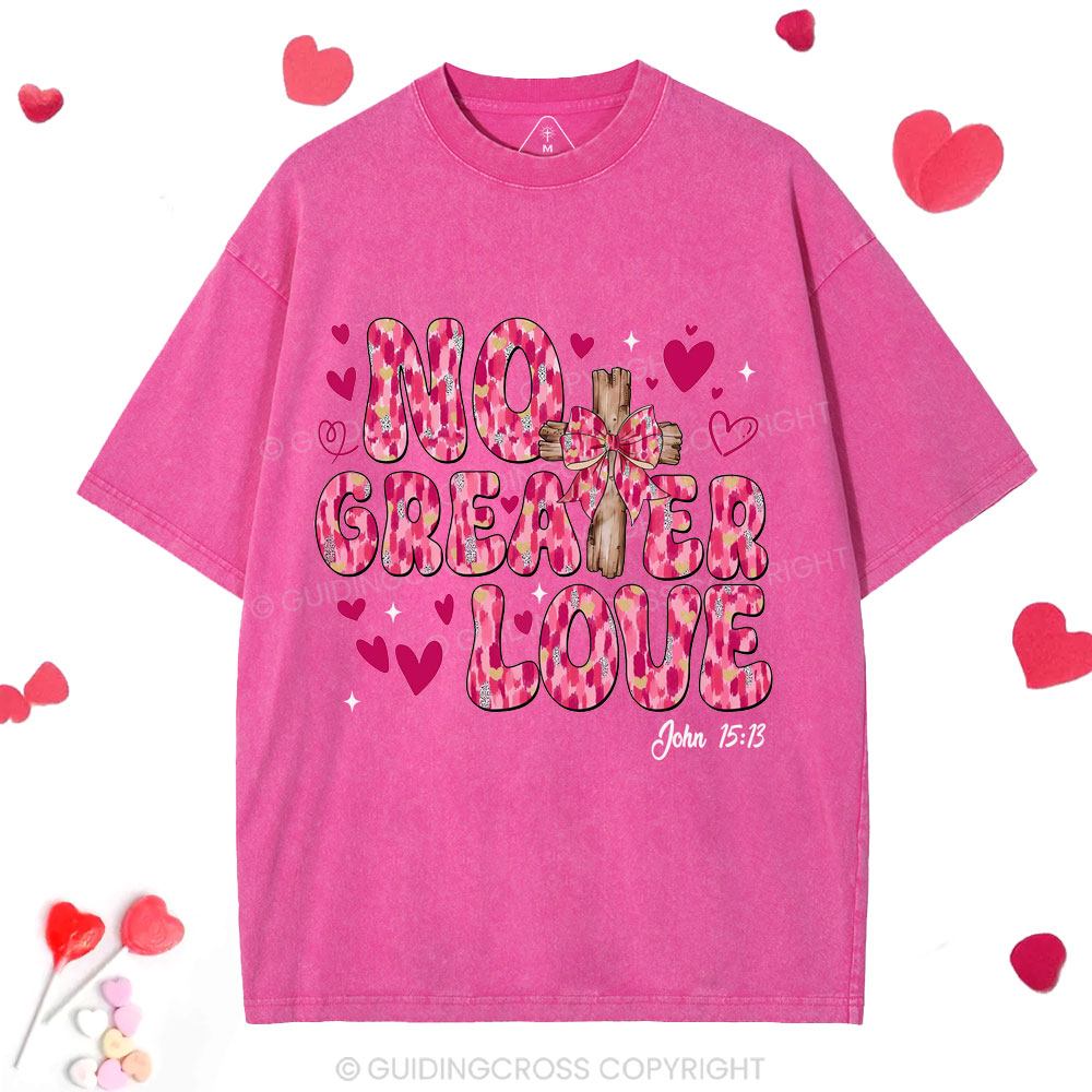 No Greater Love Christian Washed T-Shirt