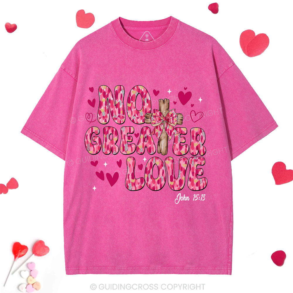 No Greater Love Christian Washed T-Shirt