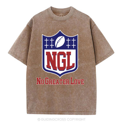 No Greater Love Christian Washed T-Shirt