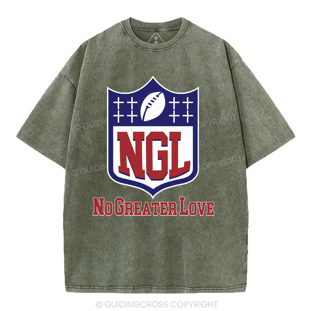 No Greater Love Christian Washed T-Shirt