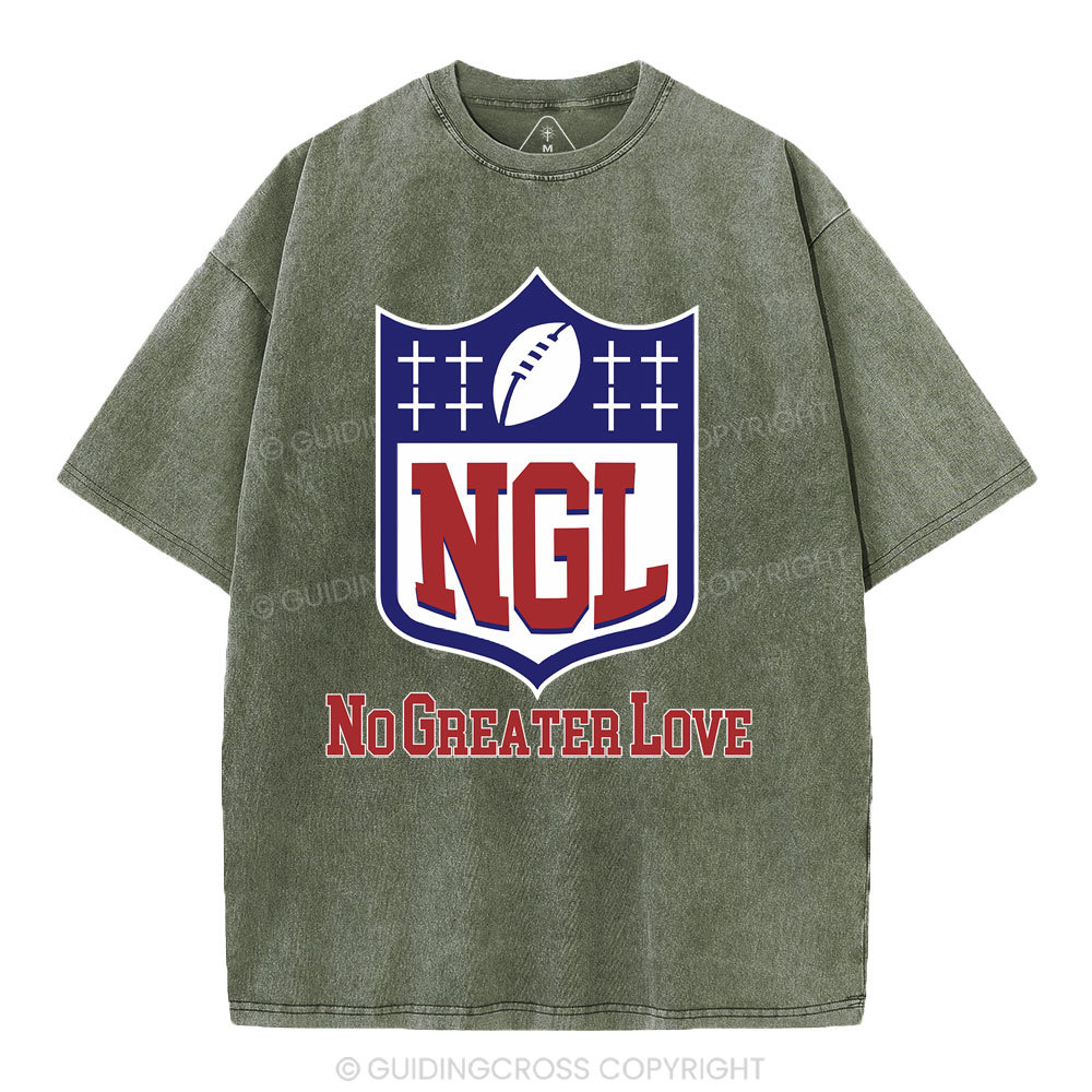 No Greater Love Christian Washed T-Shirt
