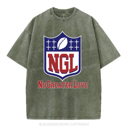 No Greater Love Christian Washed T-Shirt