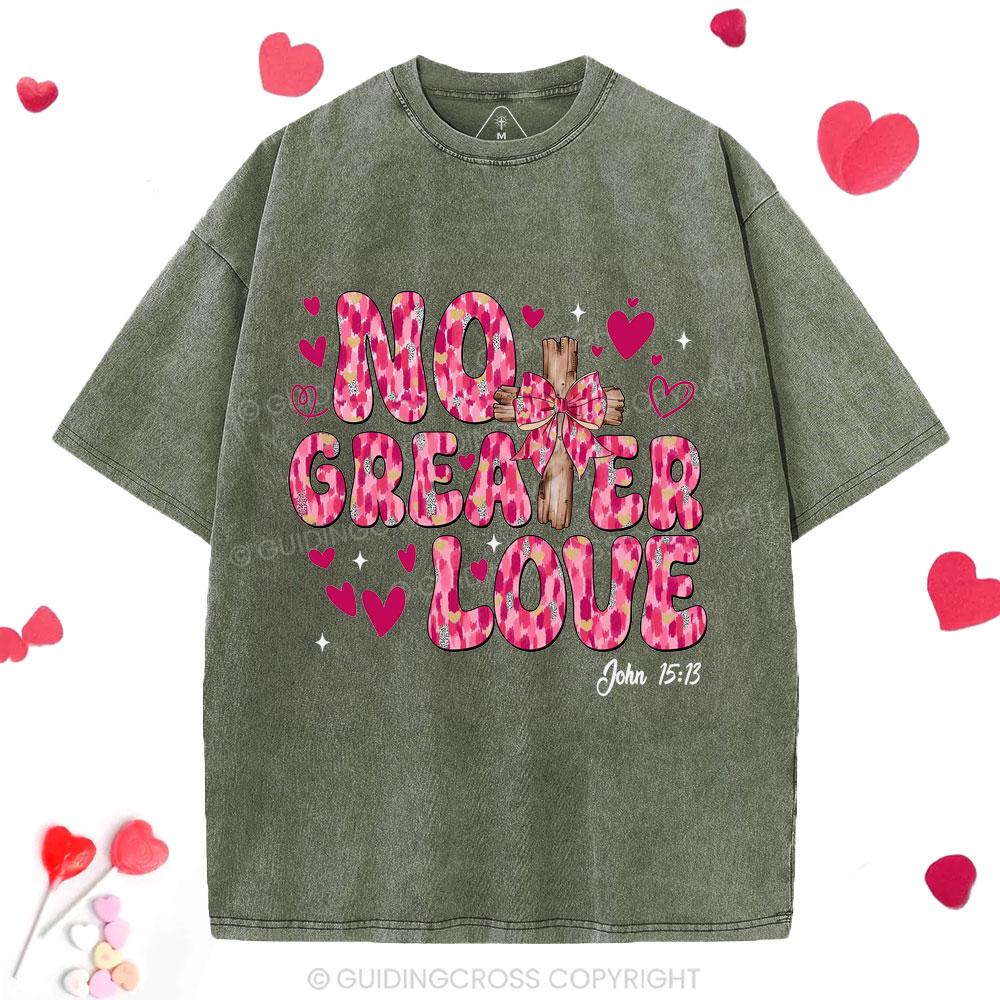 No Greater Love Christian Washed T-Shirt