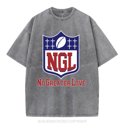 No Greater Love Christian Washed T-Shirt