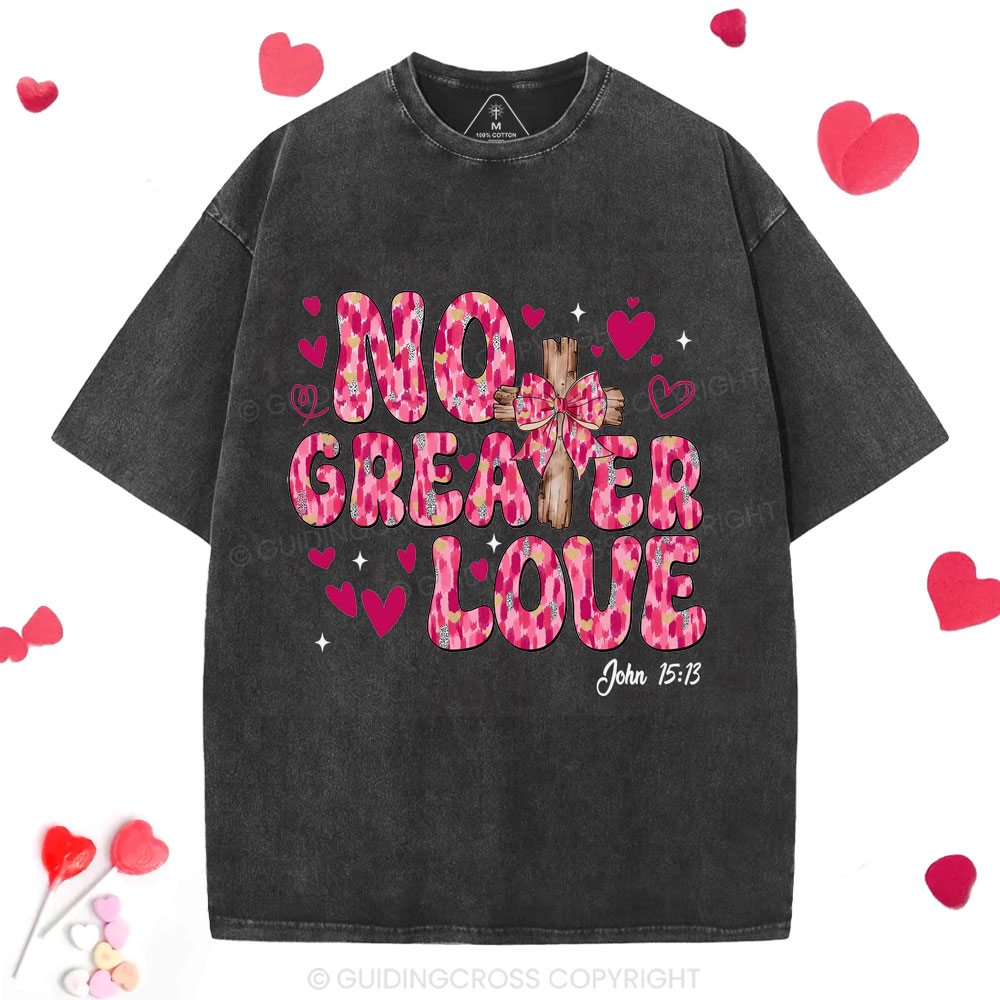 No Greater Love Christian Washed T-Shirt