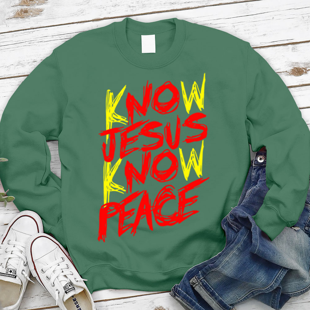 No Jesus No Peace Christian Sweatshirt