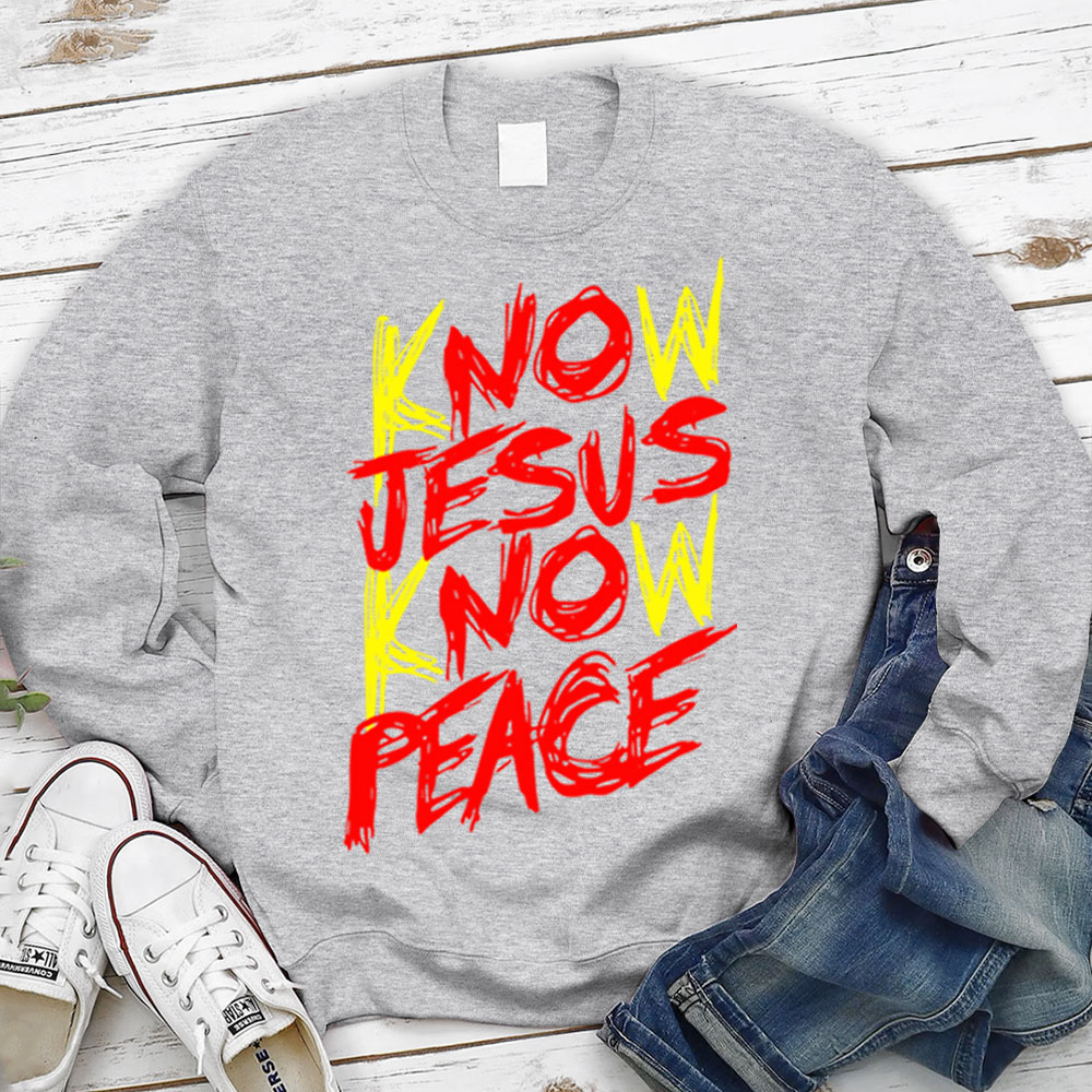 No Jesus No Peace Christian Sweatshirt