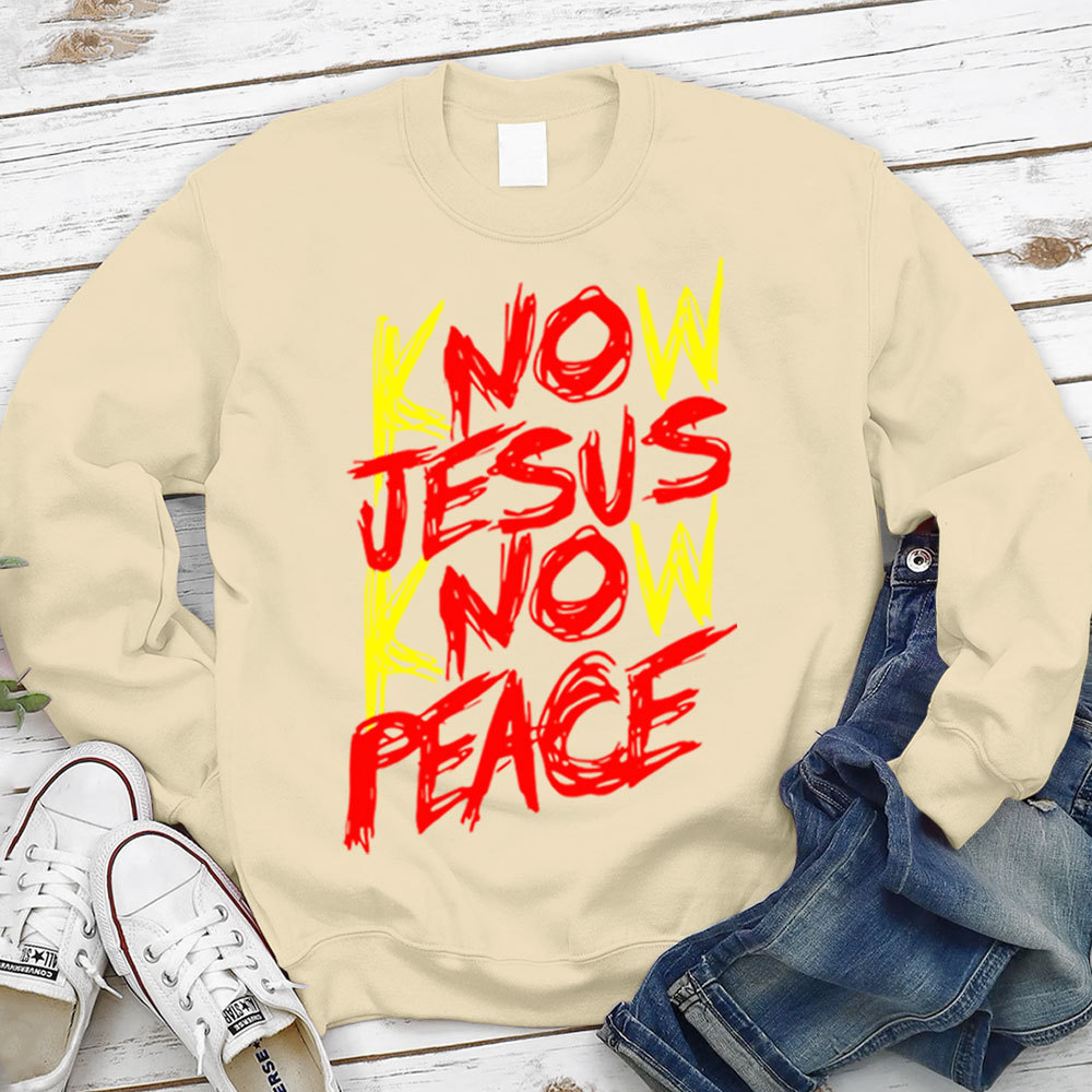 No Jesus No Peace Christian Sweatshirt