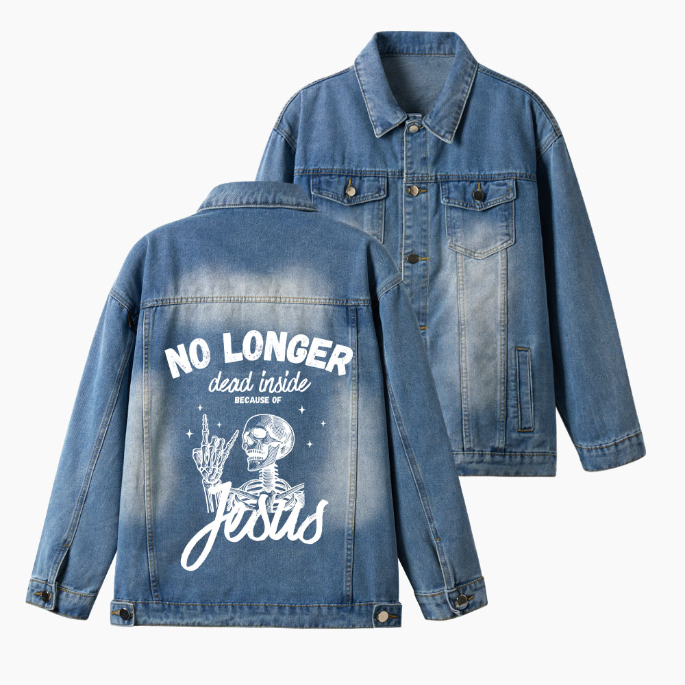 No Longer Dead Inside Christian Denim Jacket Sale - GuidingCross