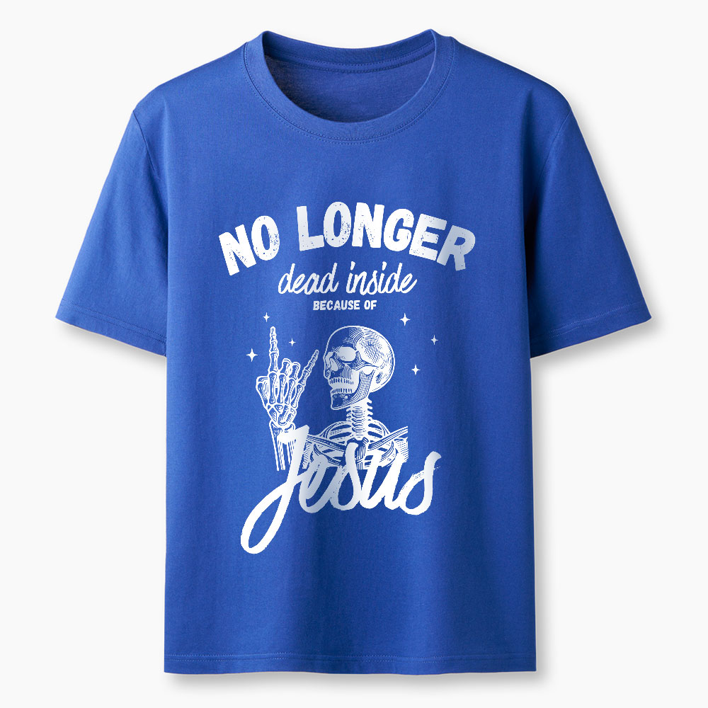 No Longer Dead Inside Because Of Jesus Christian Washed T-Shirt