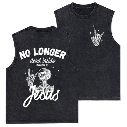 No Longer Dead Inside Christian Washed Tank Top