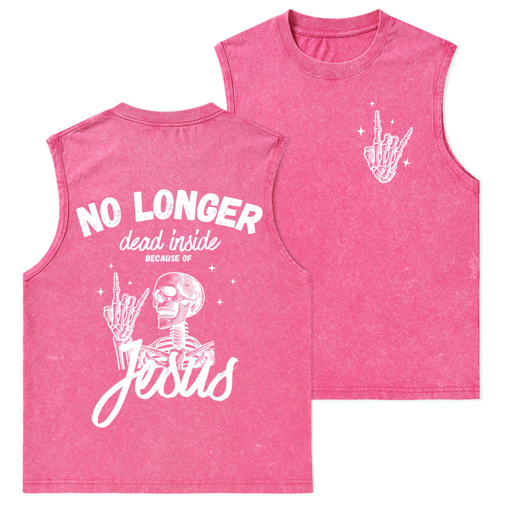 No Longer Dead Inside Christian Washed Tank Top