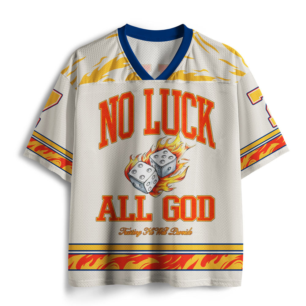 No Luck All God Christian Mesh Jersey