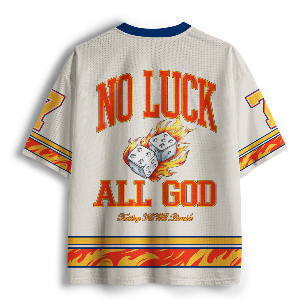 No Luck All God Christian Mesh Jersey
