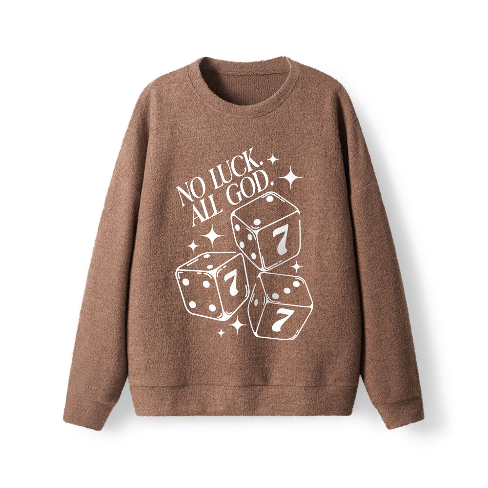 No Luck All God Lightweight Sweater