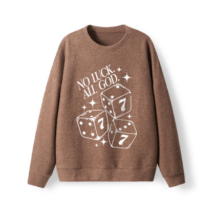 No Luck All God Lightweight Sweater