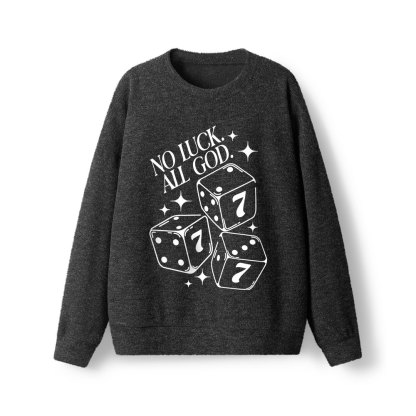 No Luck All God Lightweight Sweater