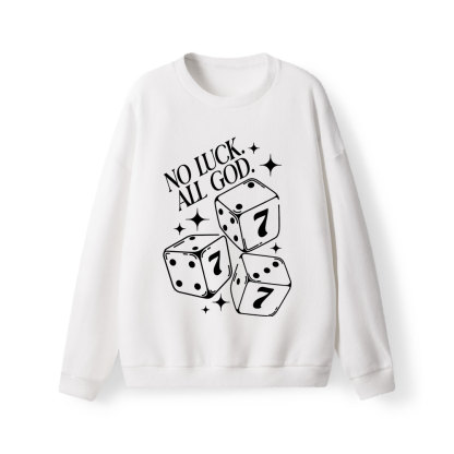 No Luck All God Lightweight Sweater