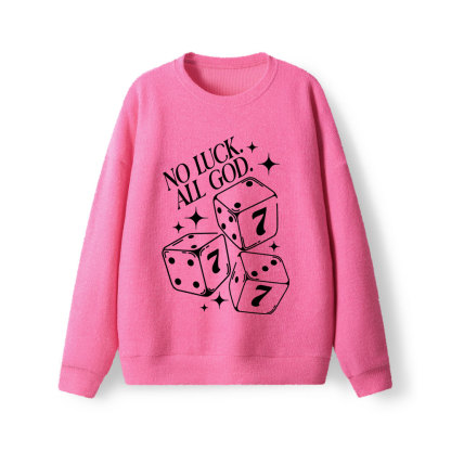 No Luck All God Lightweight Sweater