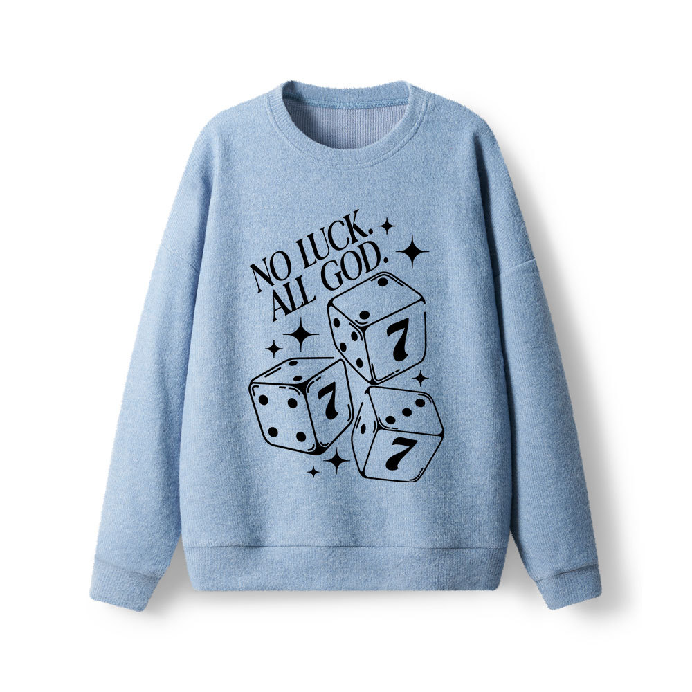 No Luck All God Lightweight Sweater