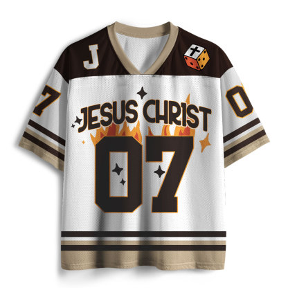No Luck Just God Christian Mesh Jersey