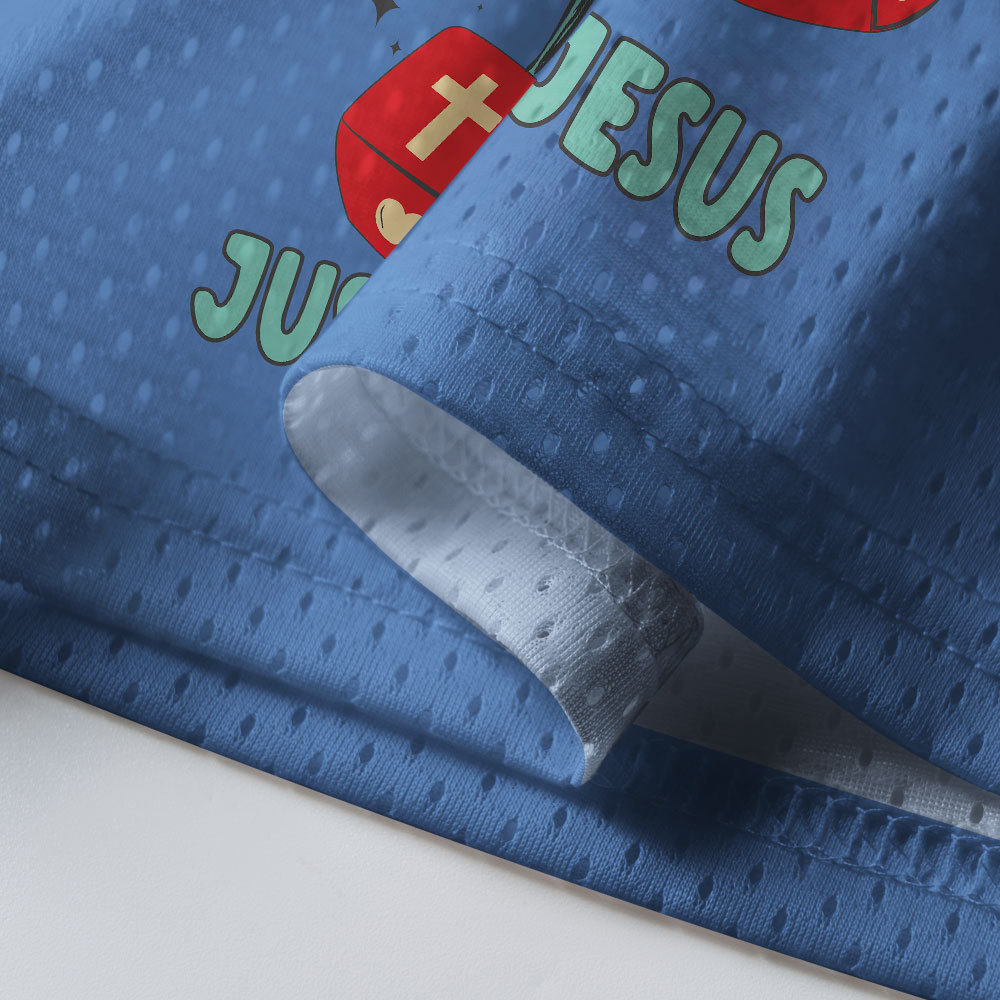 No Luck Just Jesus Christian Mesh Jersey